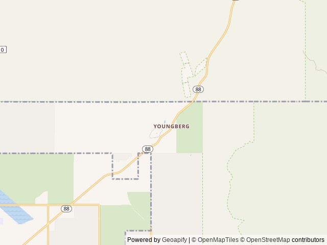 Map of The Mammoth Mine Club and Campground location at Youngberg, AZ, United States