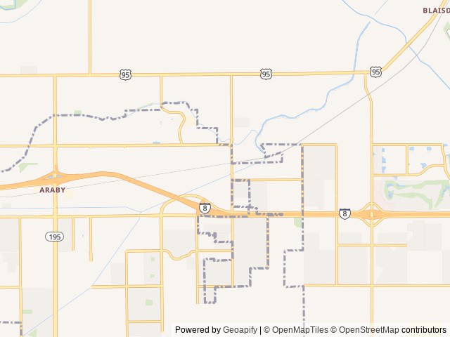 Map of Cactus Gardens RV Resort location at Yuma, AZ, United States