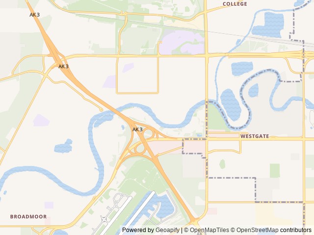 Map of River's Edge Resort location at Fairbanks, AK, United States