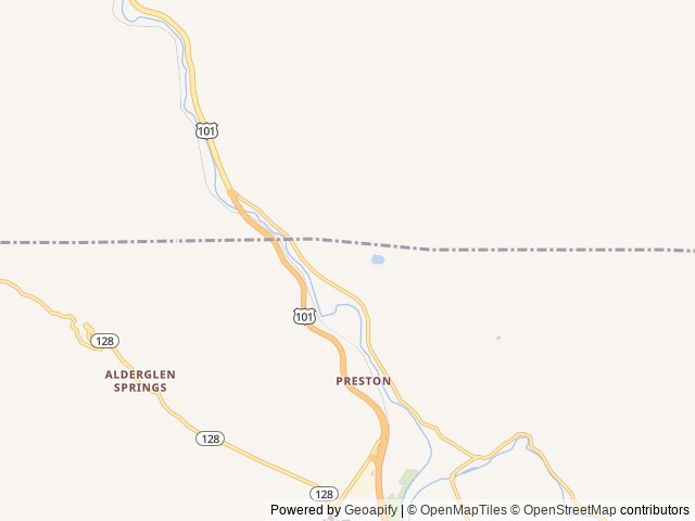 Map of Russian River RV Resort & Campground location at Cloverdale, CA, United States