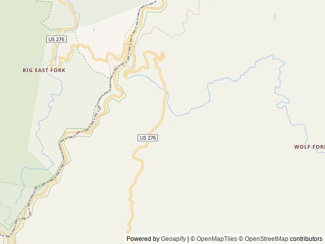 Map of Pink Beds Picnic Shelter location at Pisgah Forest, NC, United States