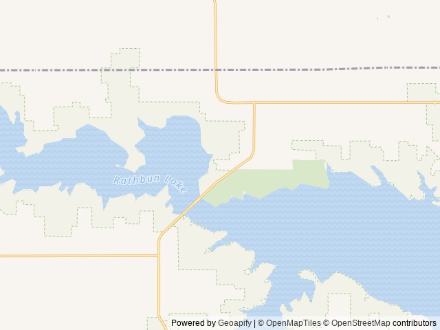 Map of Bridgeview (Rathbun Lake) location at Centerville, IA, United States