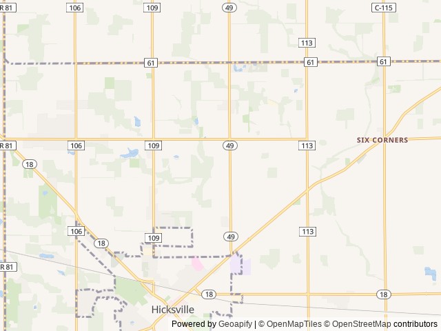 Map for "Home Away From Home" near Hicksville, MI