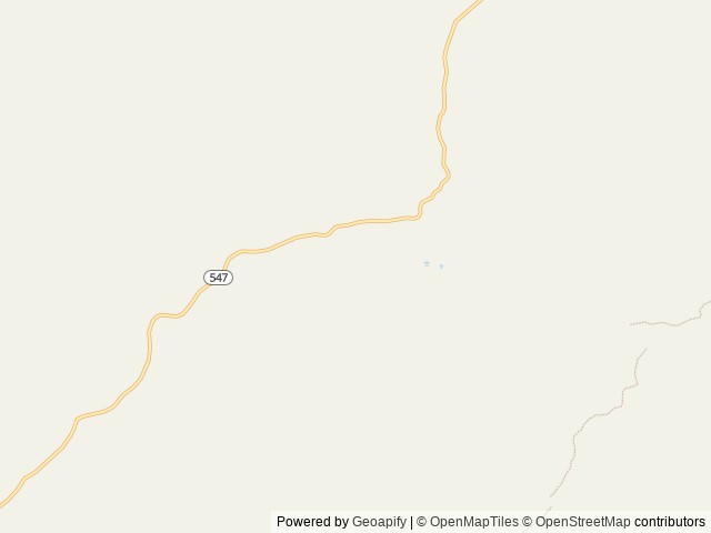 Map of Coal Mine location at Grants, NM, United States
