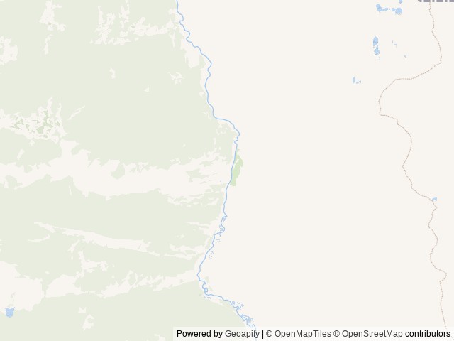 Map of Cazier Cabin location at Afton, WY, United States