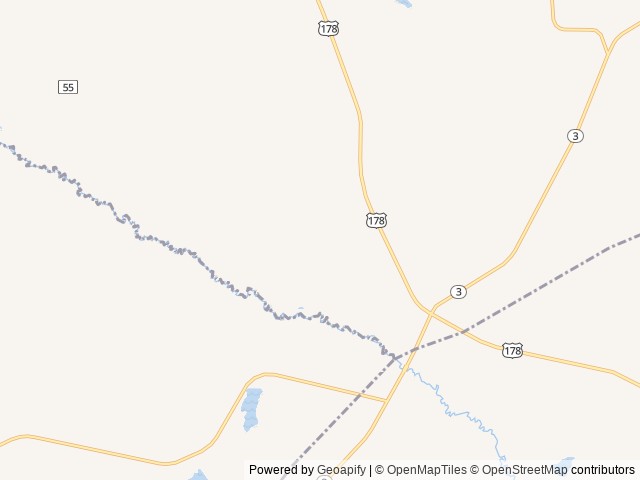 Map of River Bottom Farms Family Campground location at Swansea, SC, United States