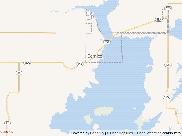 Map for Jayco Northpoint near Bernice, MO