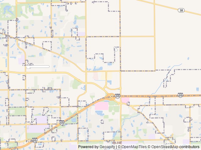 Map of Sleepybear Campground location at Noblesville, IN, United States
