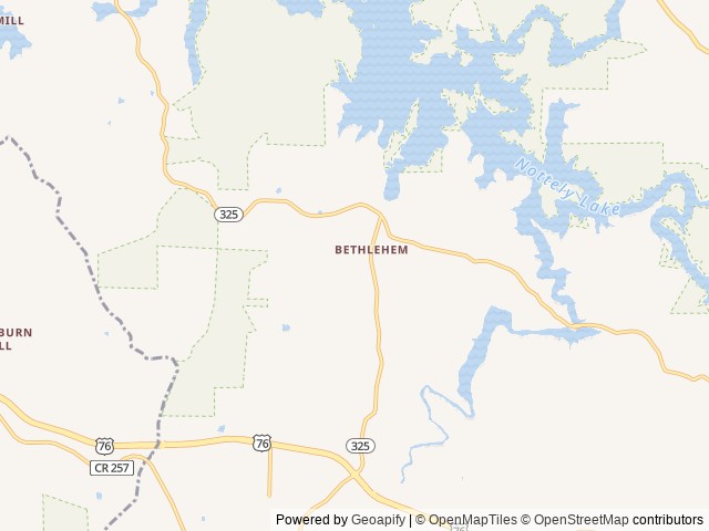 Map for The Flower Bed - "Sunflower" near Blairsville, TN
