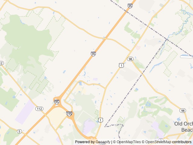 Map of Sun Outdoors Saco Old Orchard Beach location at Saco, ME, United States