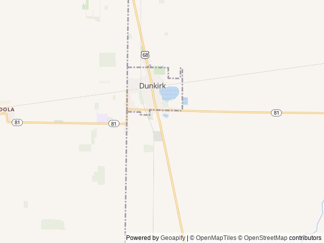 Map for 2018 Rockwood Ultra Lite 2706WS near Dunkirk, OH