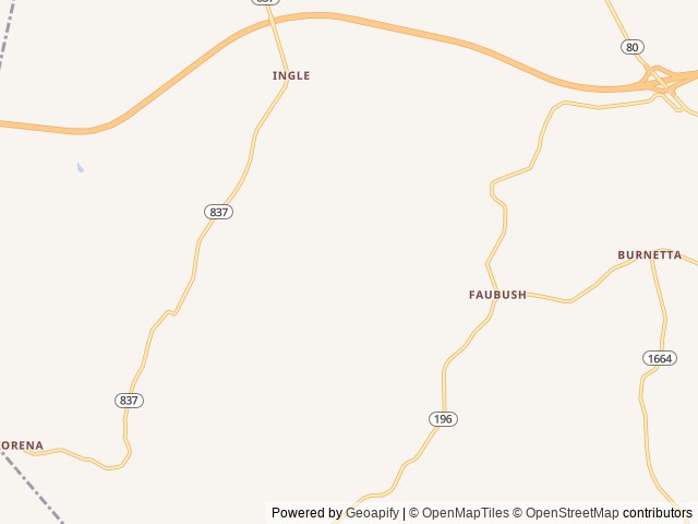 Map of Wolf Creek Village location at Jabez, KY, United States