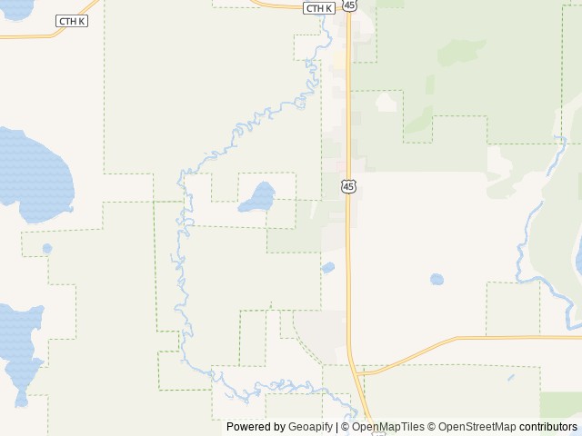 Map of Torch Lake Campground & RV Park location at Conover, WI, United States