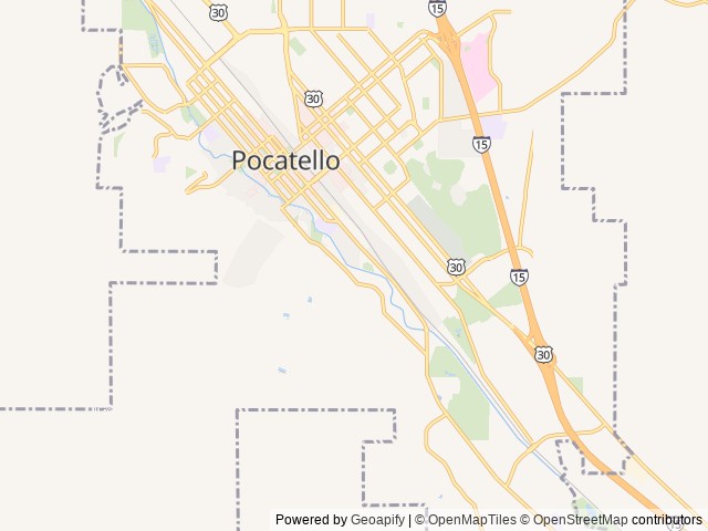Map for Brand New 2022: Easy Tow Family  Camp Trailer near Pocatello, ID