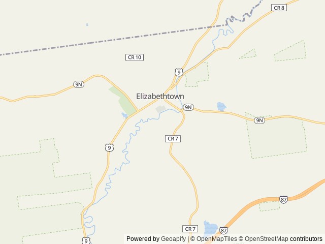 Map for 2019 36HPrestige Washer Dryer -Theater Seating! near Elizabethtown, VT