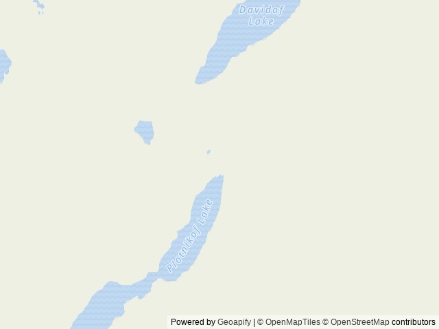 Map of Plotnikof Lake Cabin location at Sitka, AK, United States