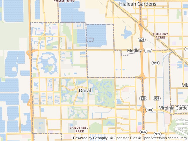 Map for 2022 Minnie Winnie 26T near Doral, FL