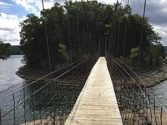 PLEASANT GROVE DAY USE SWINGING BRIDGE