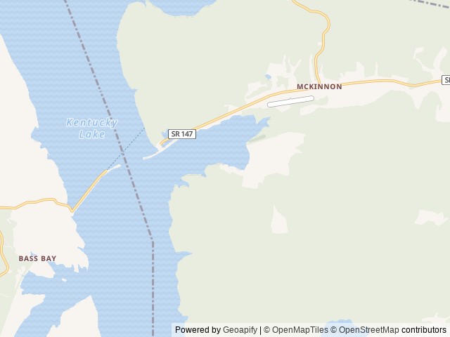 Map of Cane Creek Marina and RV Campground location at Stewart, TN, United States