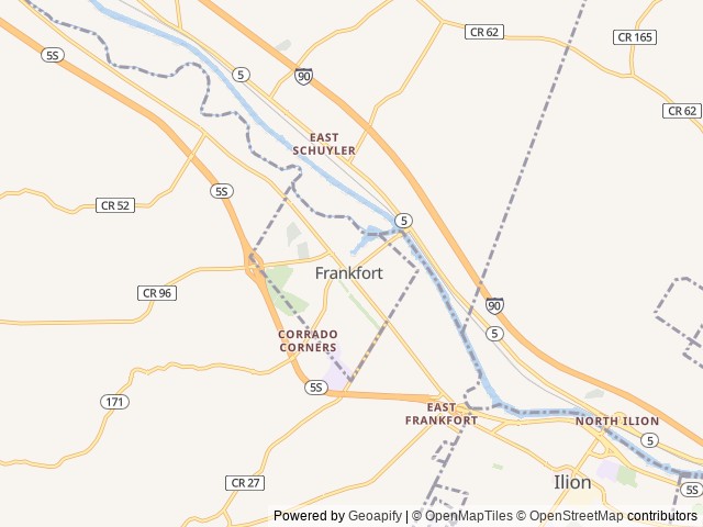 Map of Wilcor Outdoors location at Town Of Frankfort, LA, United States