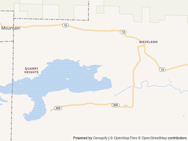 Map of Waveland Park location at Havana, AR, United States