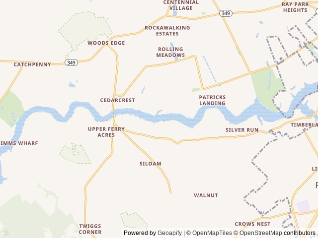 Map for 2023 Tiffin Luxury Coach - Sleeps Up to 7 near Salisbury, VA