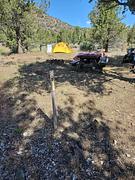 This photo depicts a typical walk-in campsite at Muleshoe Campground.