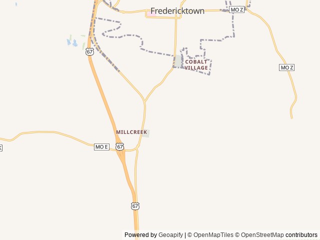 Map for 2021 Jayco Jay Flight near Fredericktown, MO
