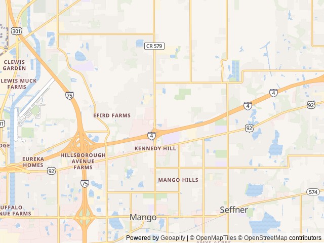 Map of Lazydays RV Resort location at Seffner, FL, United States