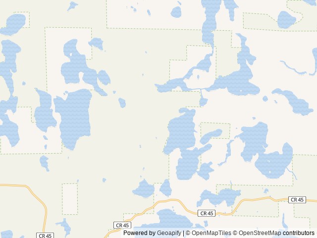 Map of Clubhouse Lake location at Deer River, MN, United States