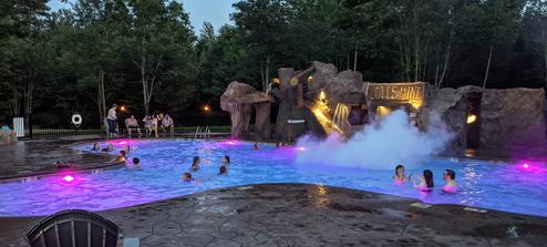 Pool at night