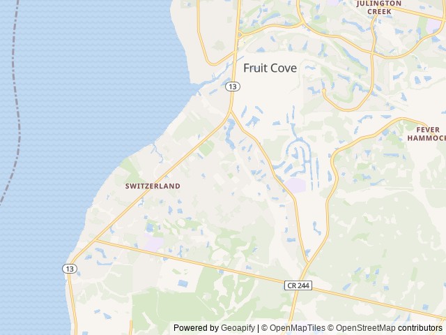 Map for The Chic Chateau - Fully Stocked Luxe RV near Fruit Cove, FL