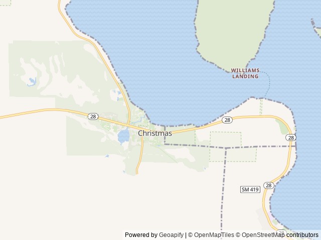 Map of Paddler's Village location at Munising, MI, United States