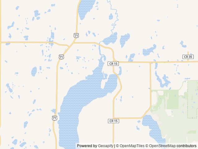 Map of Saukinac Campground Bar & Grill location at Sauk Centre, MN, United States