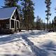 Front entrance of Stolle Meadows cabin