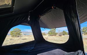 Off-Grid Teardrop Trailer Camper with Rooftop Tent