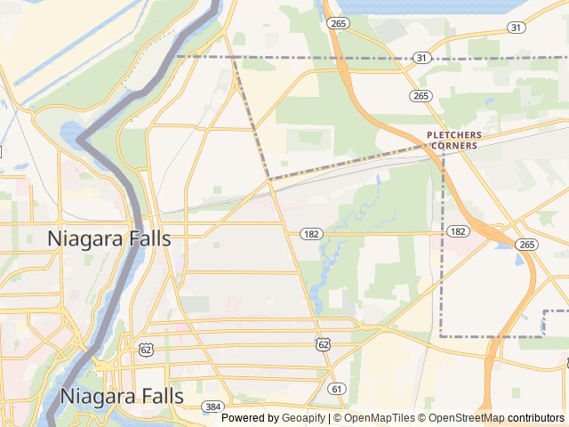 Map for The EM Sightseer - Renovated & Ready near Niagara Falls, NY