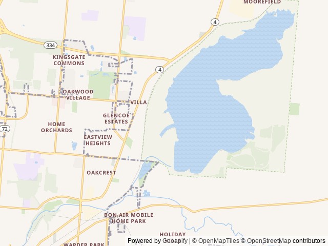 Map of Cj Brown Dam and Reservoir - Dam Site (OH) location at Springfield, OH, United States