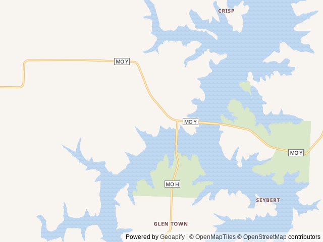 Map of Walnut Ridge RV Estates location at Dadeville, MO, United States