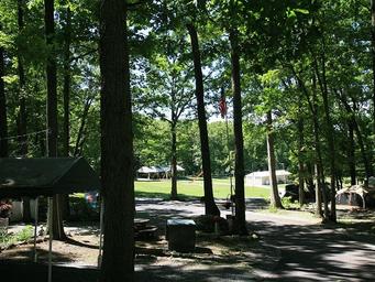 Campground sites at Hidden Acres