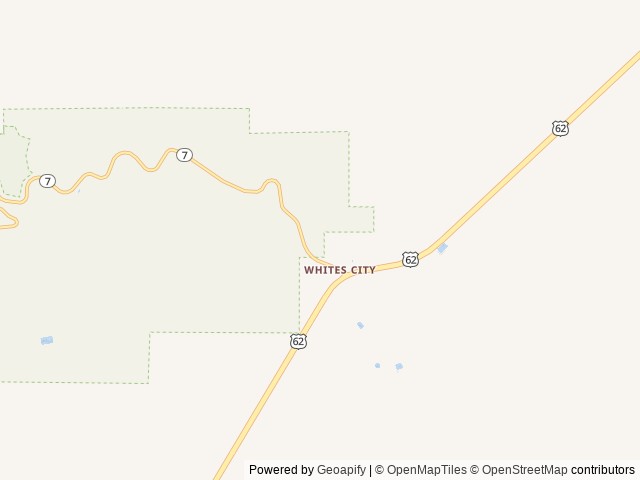 Map of Whites City RV Park location at Whites City, NM, United States