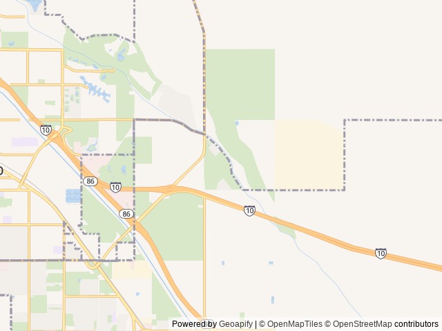 Map of Coachella Lakes RV Resort location at Coachella, CA, United States