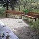 This is a picture of Benches at the birding log
