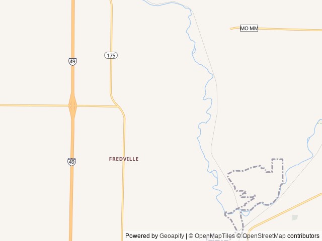 Map of 4-State Moto Complex location at Neosho, MO, United States
