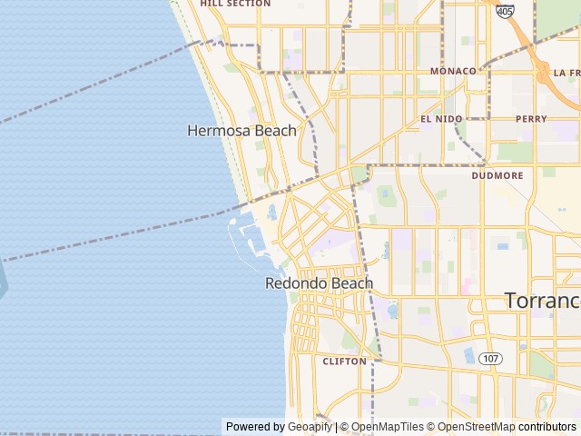 Map for Low Mileage (90K) – Bright Interior & Great Value near Redondo Beach, CA