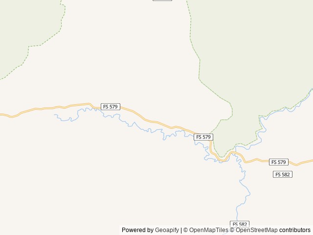 Map of Elk Creek Cabins location at Lowman, ID, United States