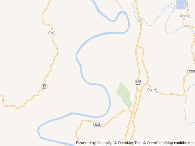Map of Kentucky River Campground location at Frankfort, KY, United States