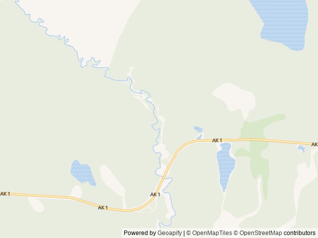Map of Tolsona Wilderness Campground location at Glennallen, AK, United States