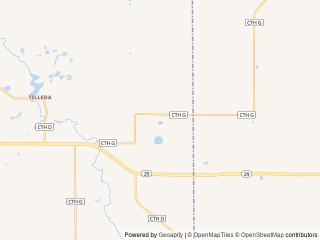 Map of Pine Grove Campground location at Shawano, WI, United States