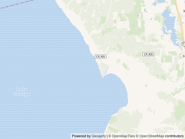 Map of Pine Island RV & Marina location at Seville, FL, United States